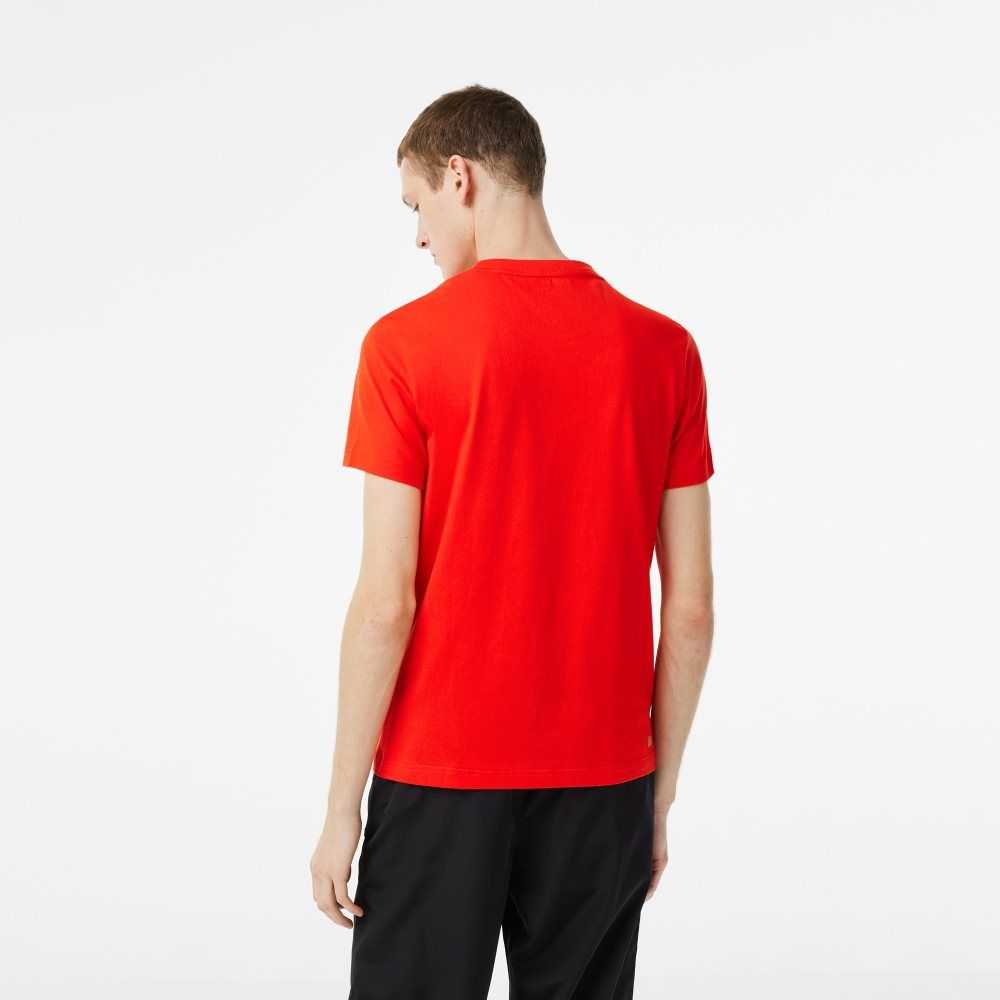 Lacoste SPORT Regular Fit with Contrast Branding Kırmızı | TZ2419837