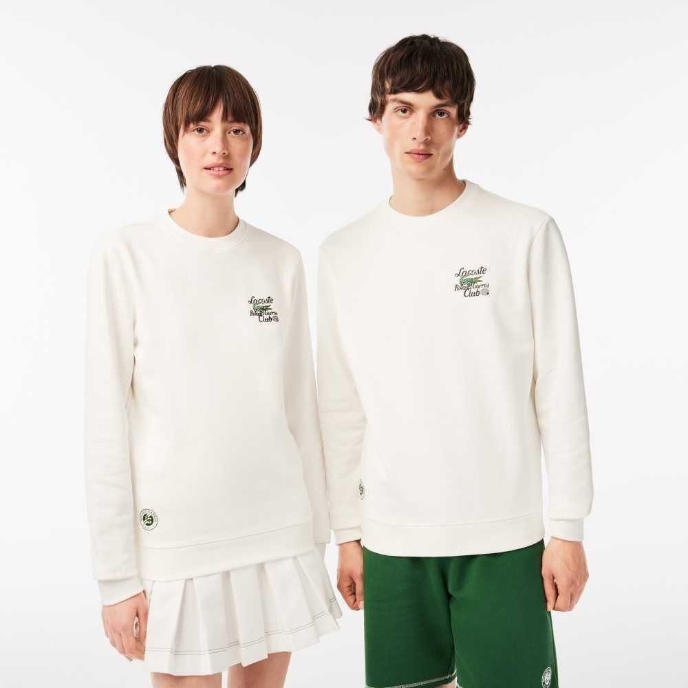 Lacoste SPORT Roland Garros Edition Organic Pamuklu Beyaz | PM4013852