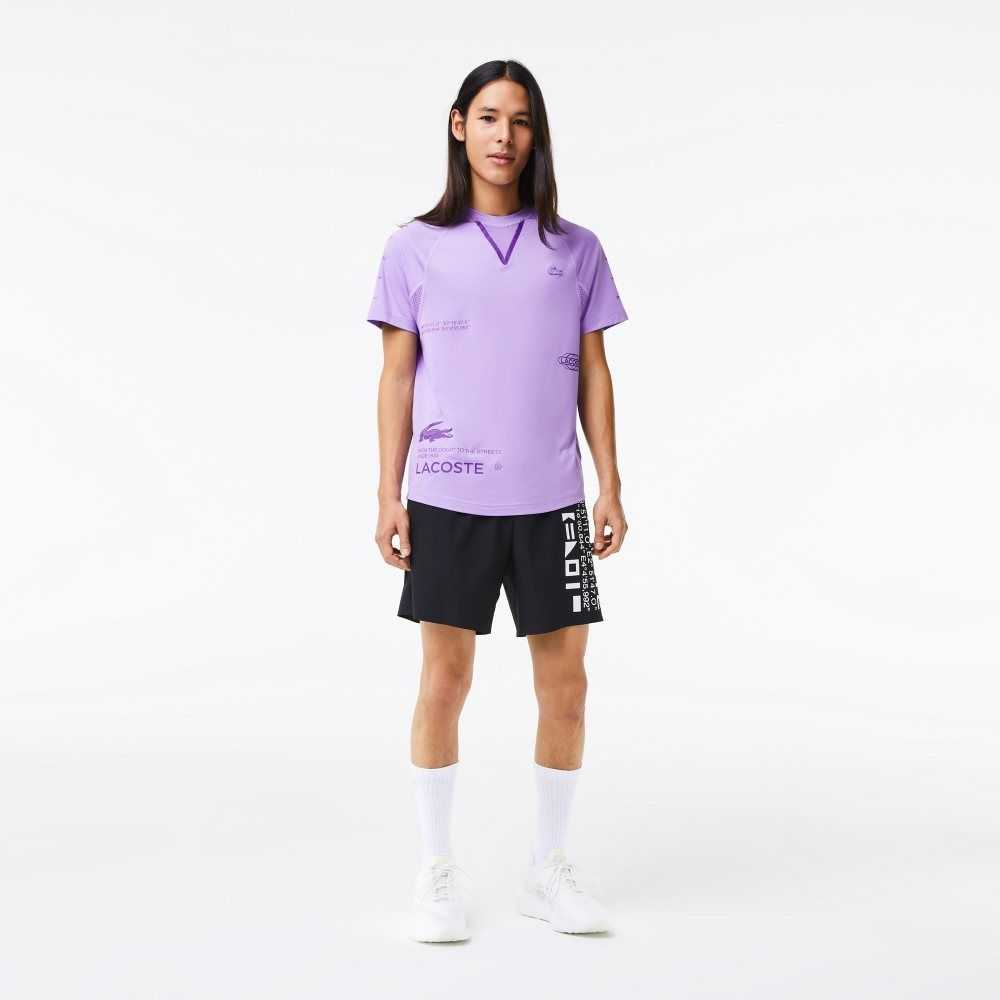 Lacoste SPORT Stretch Jersey Mor | SM4763285