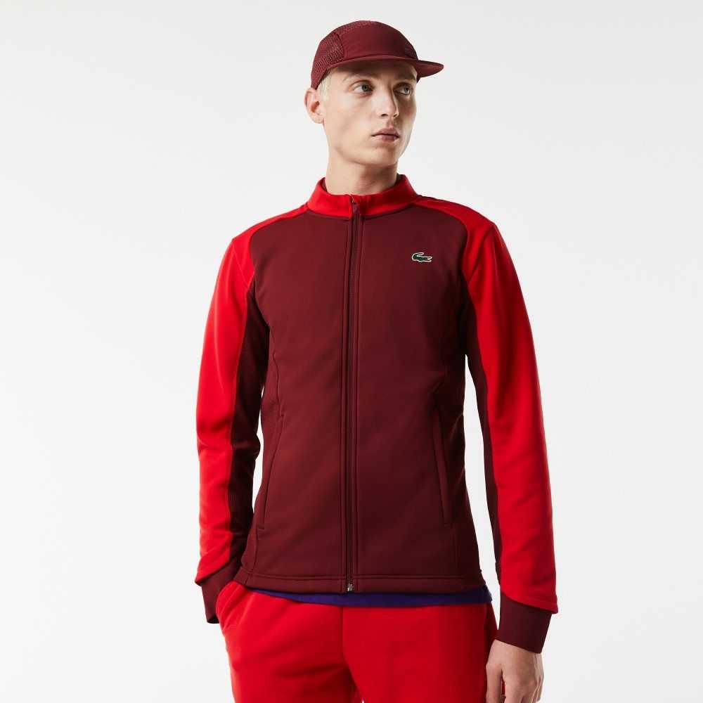 Lacoste SPORT Thermal Golf Jacket Bordo Kırmızı | RO1946832