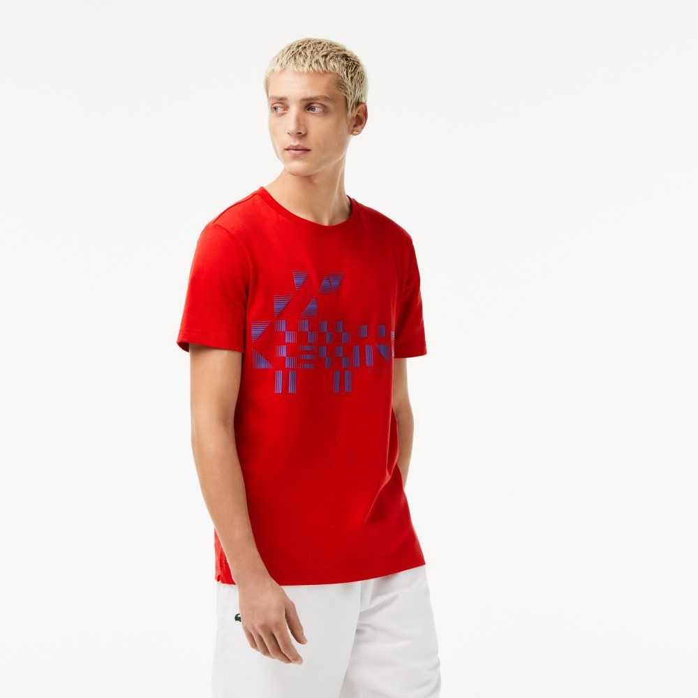 Lacoste SPORT x Novak Djokovic Printed Kırmızı | FY3506428