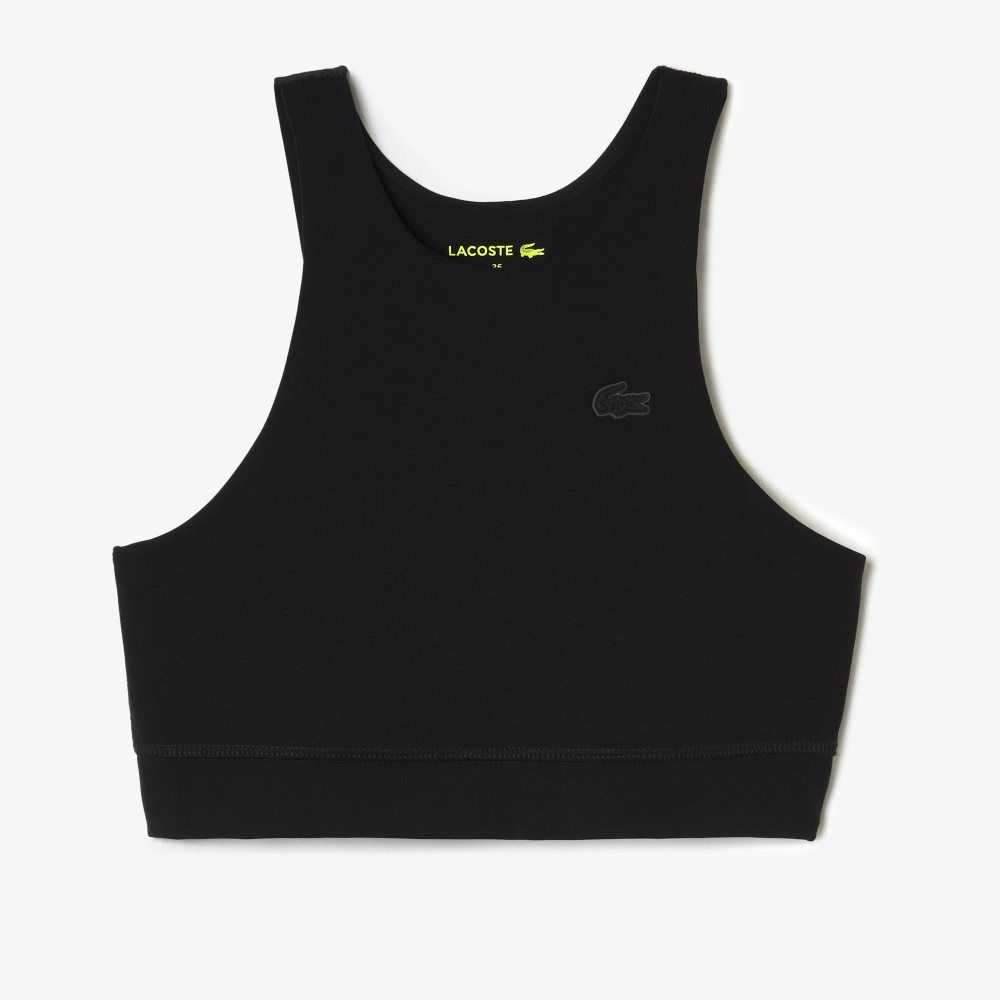 Lacoste Seamless Sports Bra Siyah | LA6289540