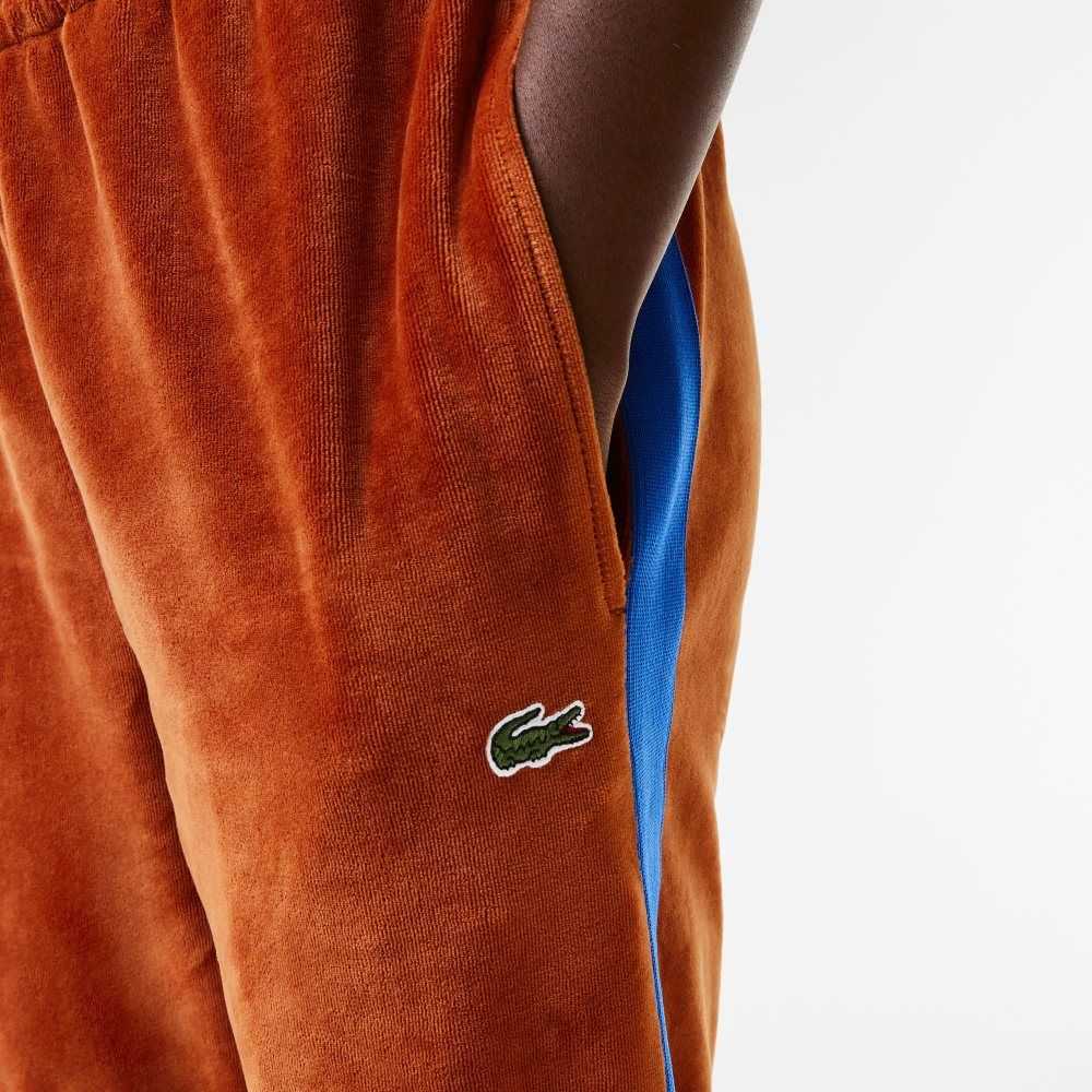 Lacoste Side Contrast Band Trackpants Kahverengi | QY0984653