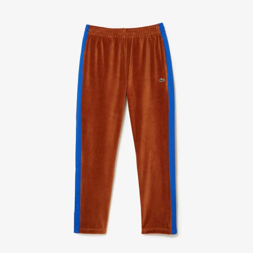 Lacoste Side Contrast Band Trackpants Kahverengi | QY0984653