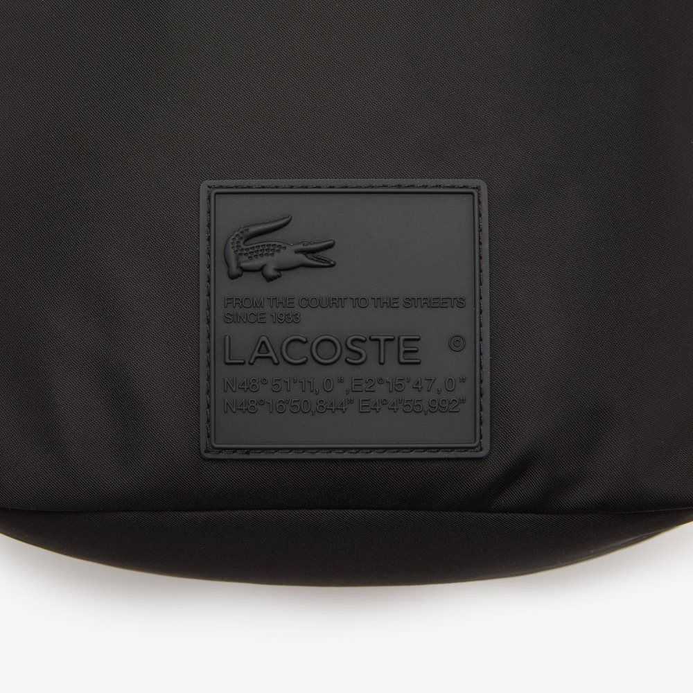 Lacoste Signature Patch Bucket Siyah | LC1063879