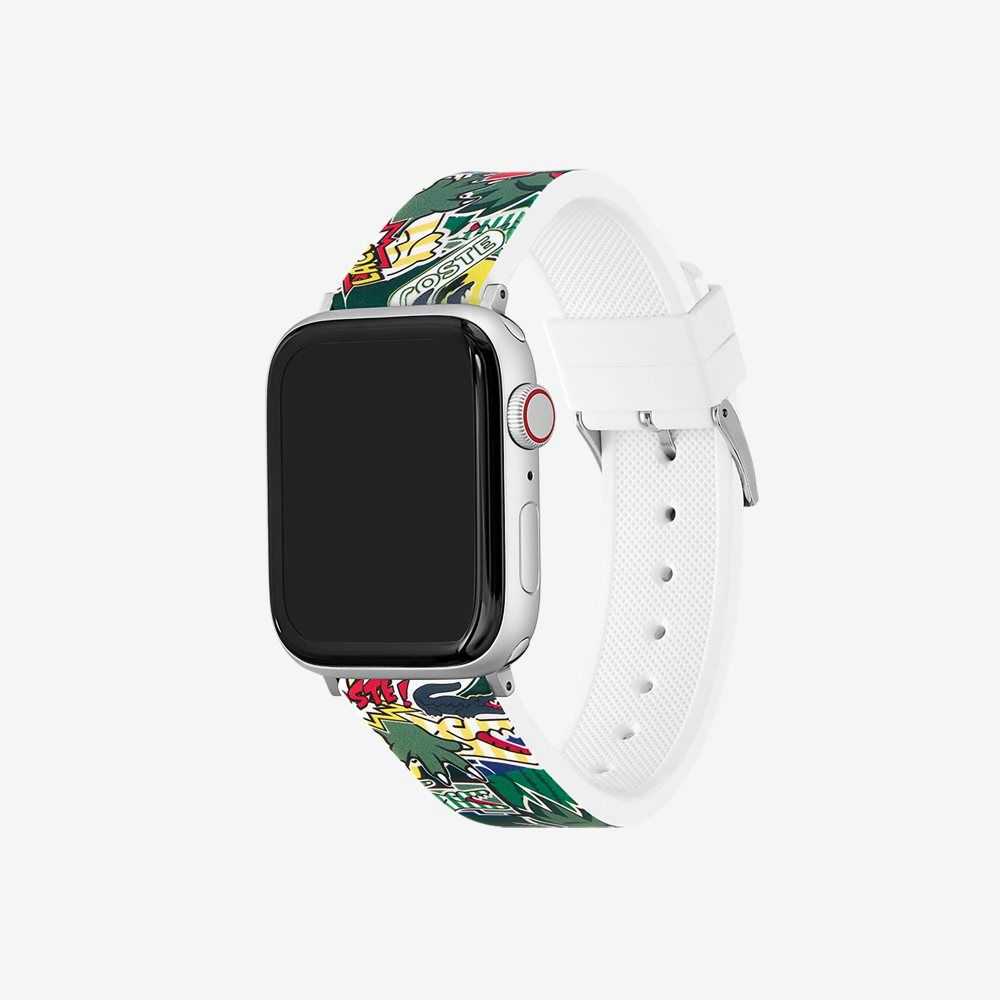 Lacoste Silikon Comic Print Apple Askılı Yeşil | AD2546839