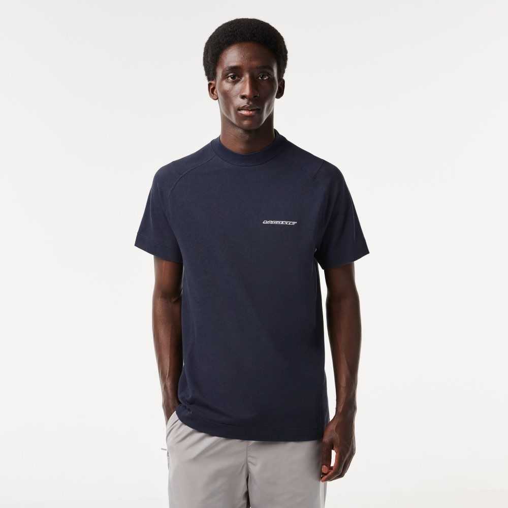 Lacoste Slim Fit Organic Pamuklu Pique Mavi | TB5469138