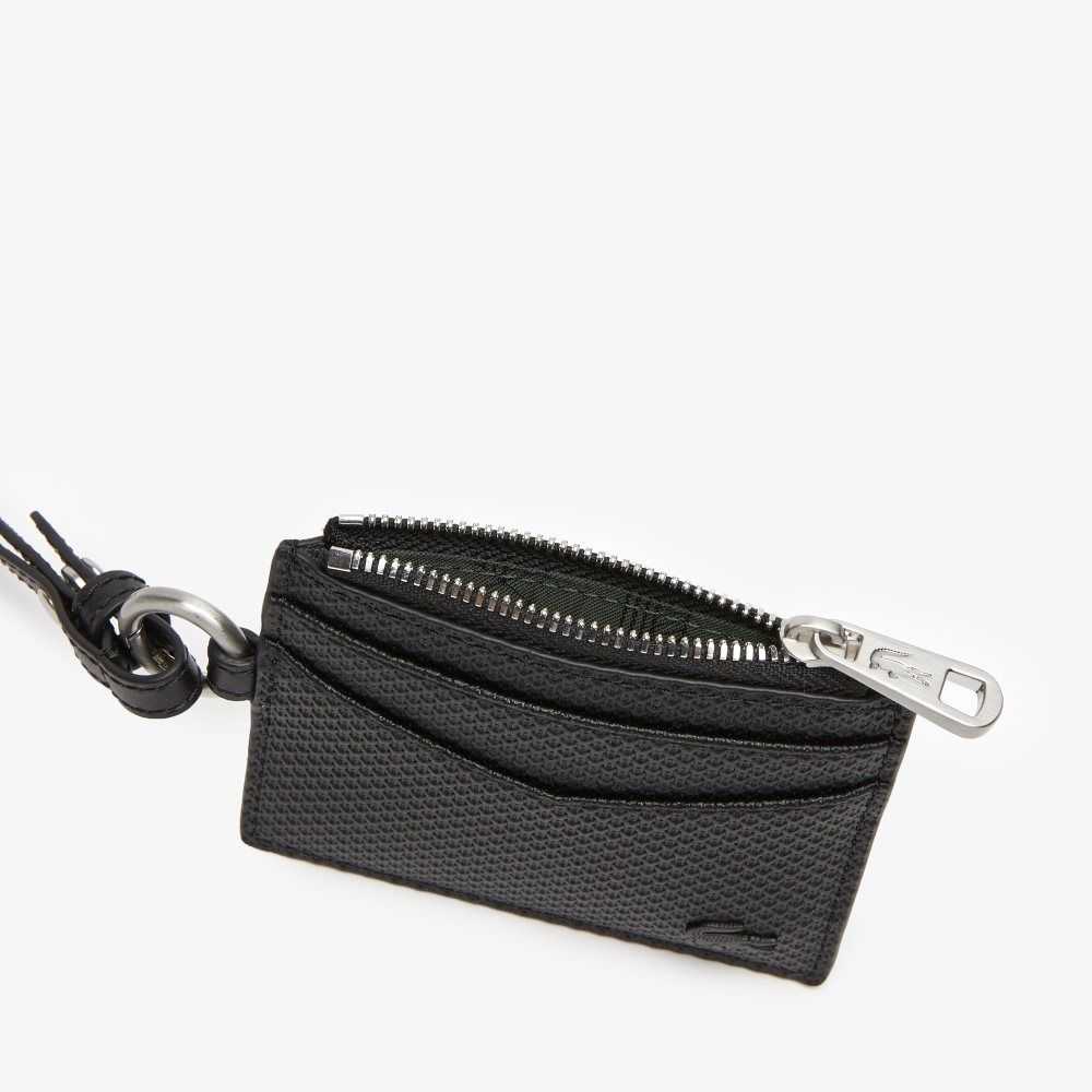 Lacoste Snap Hook Card Holder Siyah | AM3620745