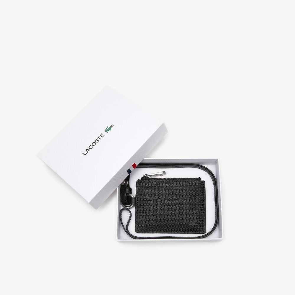 Lacoste Snap Hook Card Holder Siyah | AM3620745