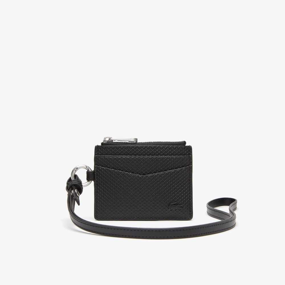 Lacoste Snap Hook Card Holder Siyah | AM3620745