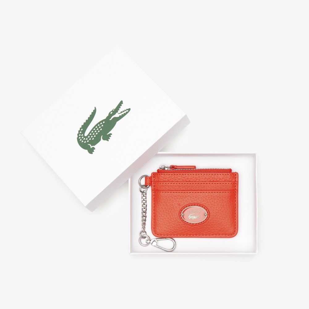 Lacoste Snap Hook Grained Deri Card Holder Renkli | WD0735692