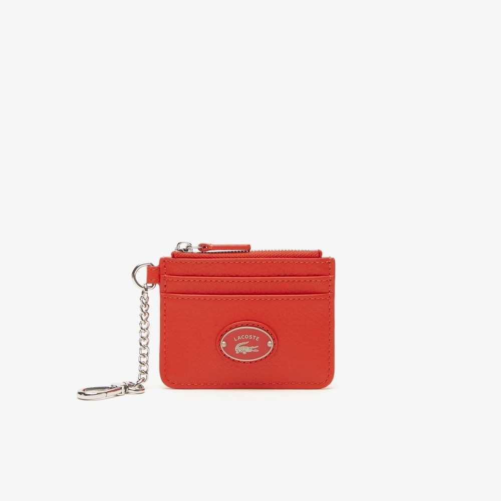 Lacoste Snap Hook Grained Deri Card Holder Renkli | WD0735692