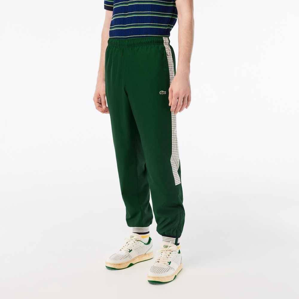 Lacoste Tenis Print Parça Pants Yeşil Beyaz | DN8067354