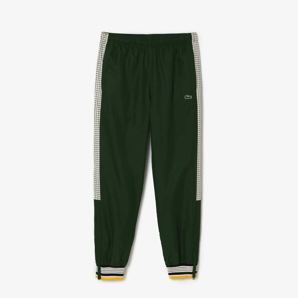 Lacoste Tenis Print Parça Pants Yeşil Beyaz | DN8067354