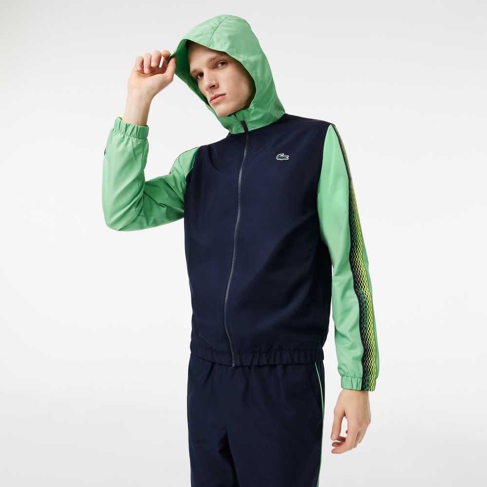 Lacoste Tenis Regular Fit Jogger Set Lacivert Mavi Yeşil Lacivert Mavi Yeşil | TH8379164