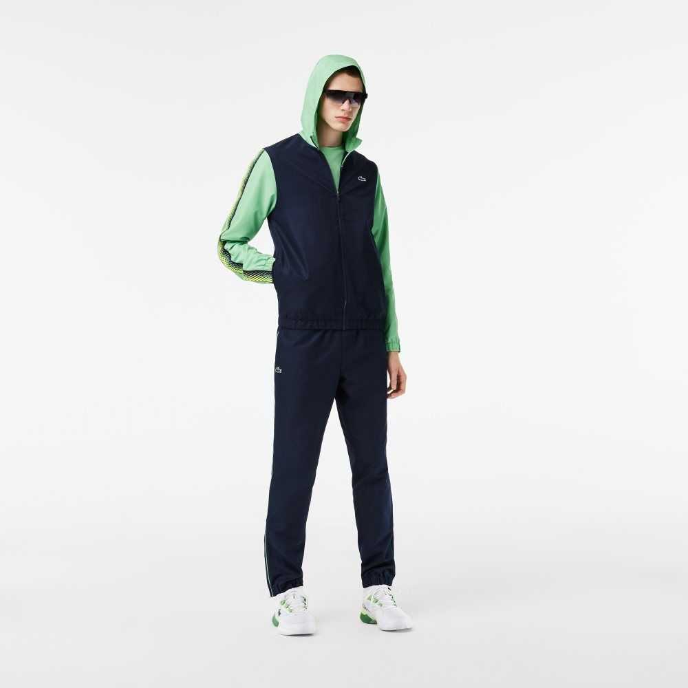 Lacoste Tenis Regular Fit Jogger Set Lacivert Mavi Yeşil Lacivert Mavi Yeşil | TH8379164