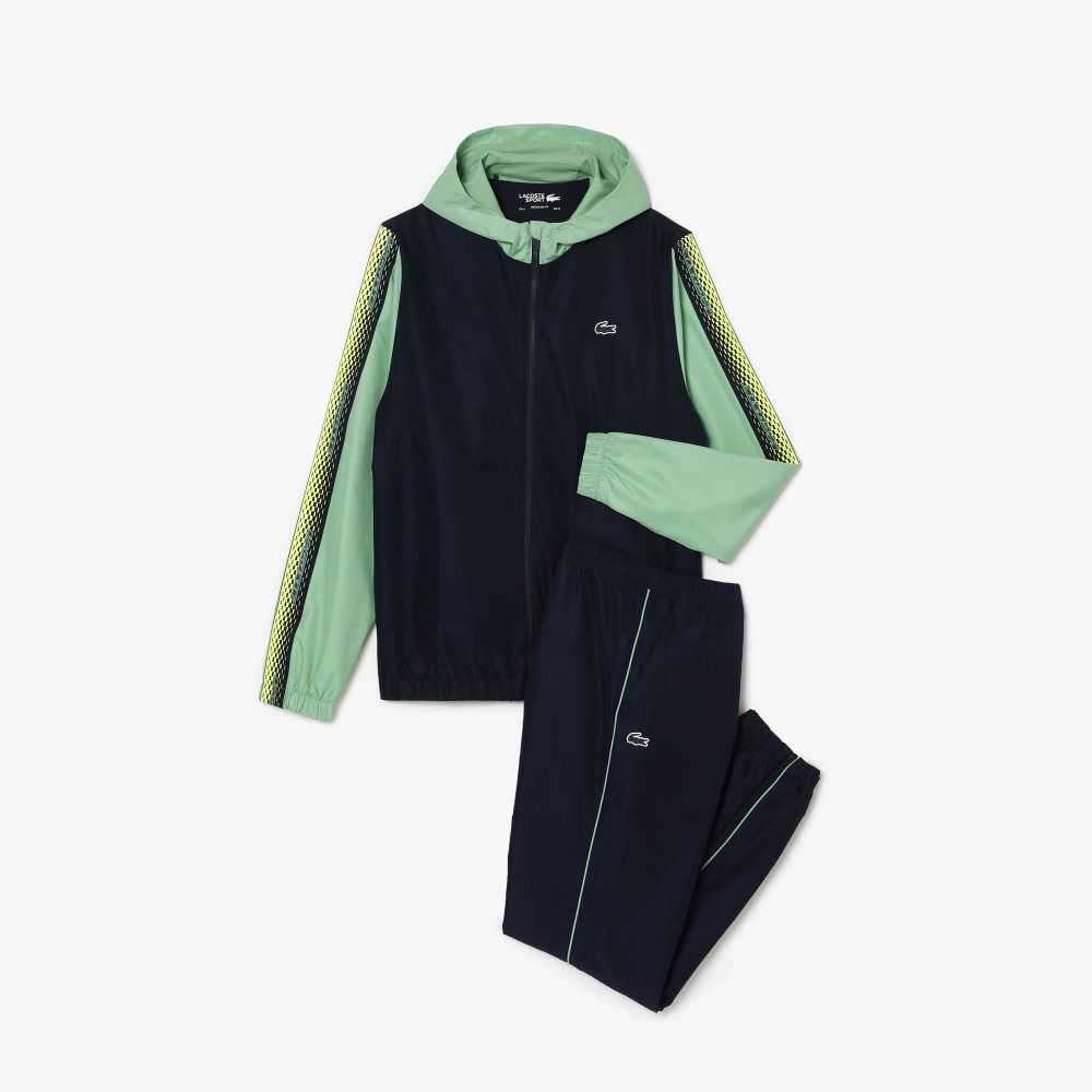 Lacoste Tenis Regular Fit Jogger Set Lacivert Mavi Yeşil Lacivert Mavi Yeşil | TH8379164