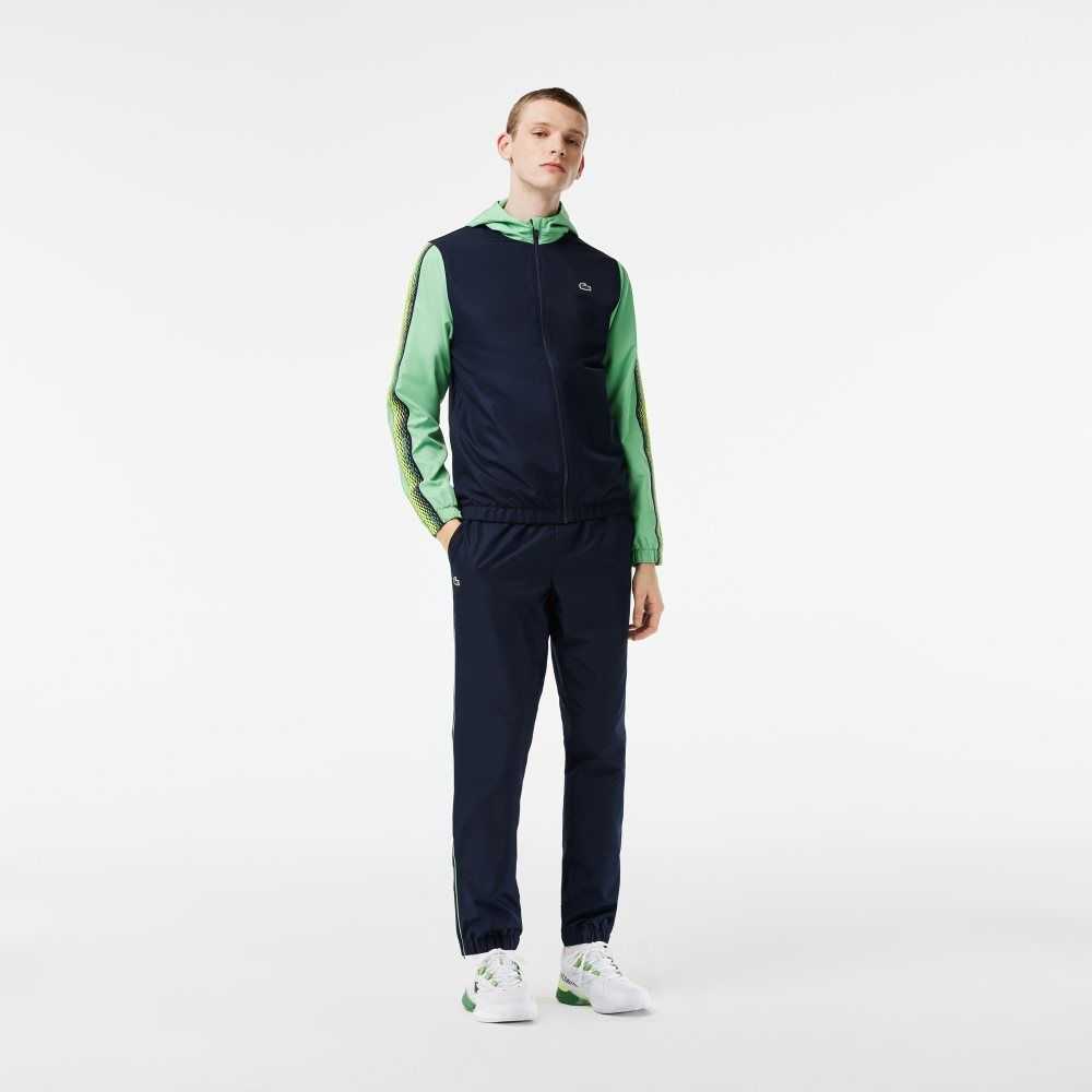 Lacoste Tenis Regular Fit Jogger Set Lacivert Mavi Yeşil Lacivert Mavi Yeşil | TH8379164