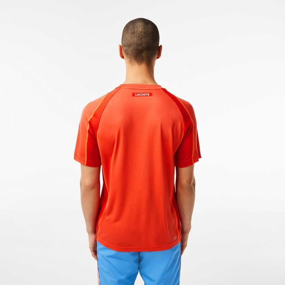 Lacoste Tenis in Tear Resistant Pique Turuncu Kırmızı Turuncu | GR1073942