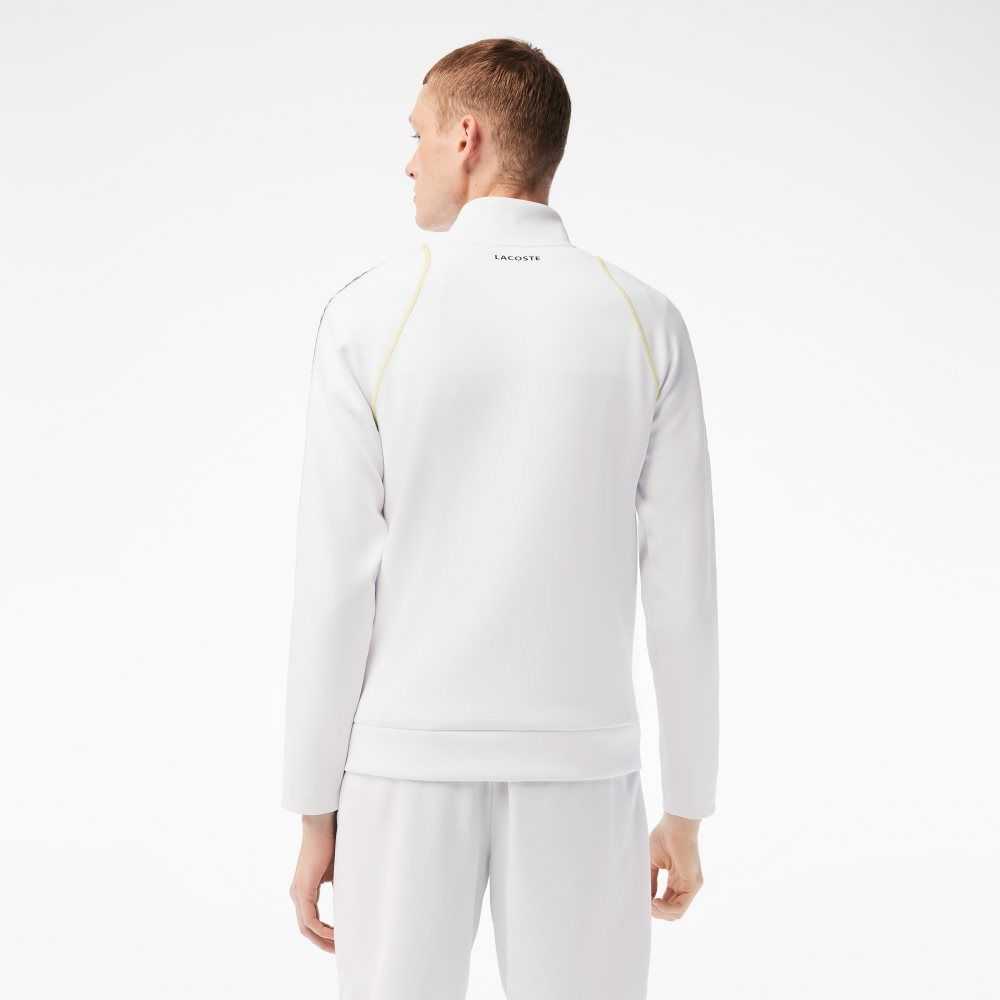 Lacoste Tenis x Daniil Medvedev Zipped Beyaz Sarı | BK9182704