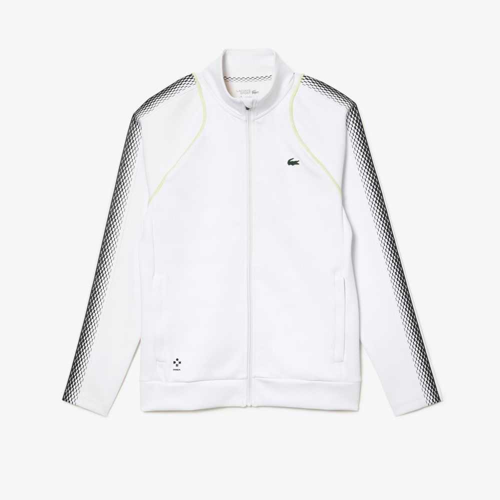 Lacoste Tenis x Daniil Medvedev Zipped Beyaz Sarı | BK9182704