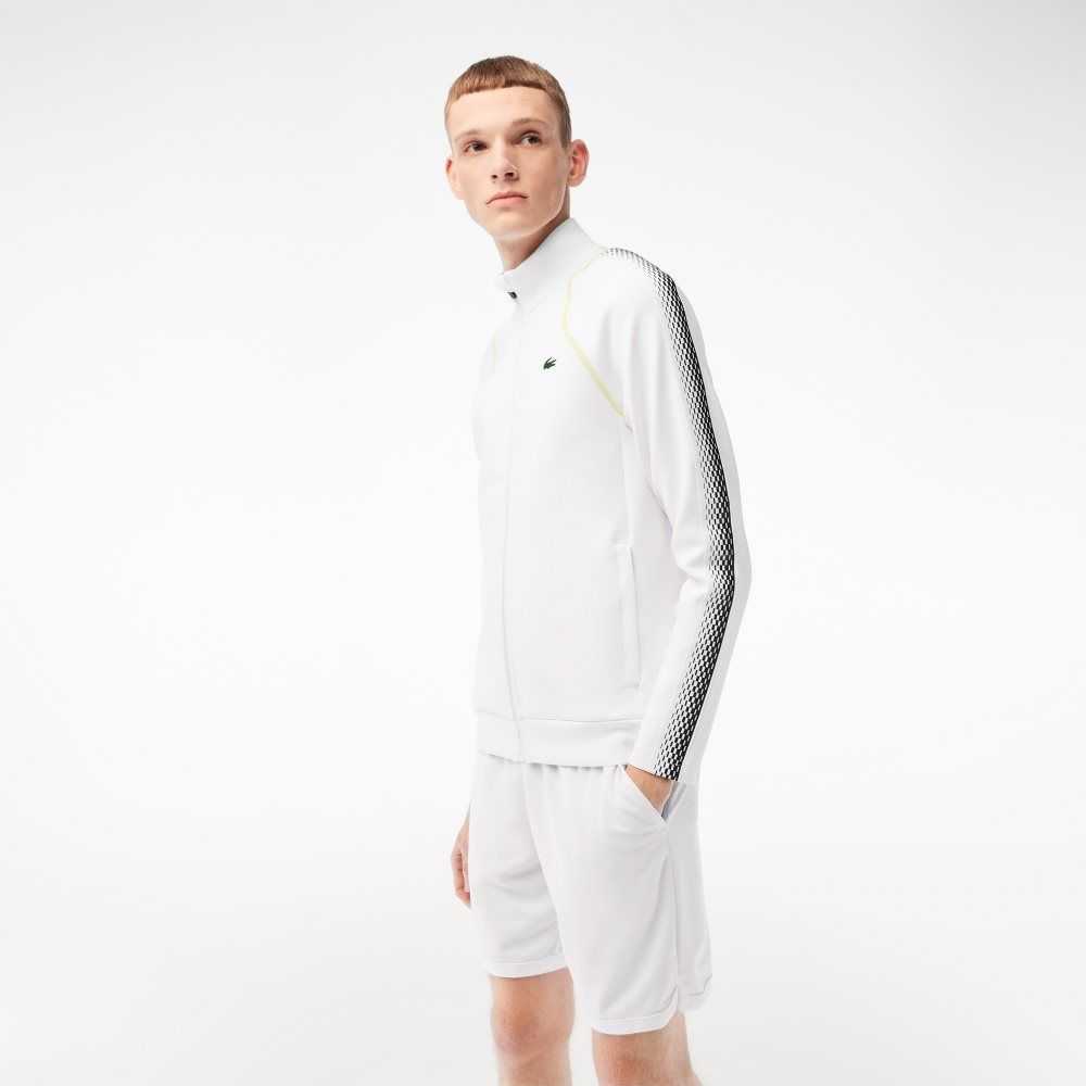 Lacoste Tenis x Daniil Medvedev Zipped Beyaz Sarı | BK9182704