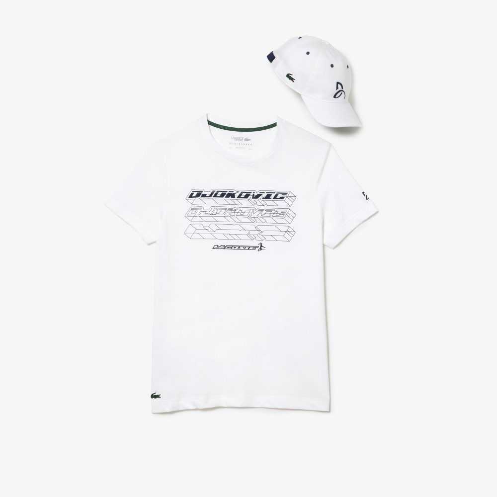 Lacoste Tenis x Novak Djokovic Regular Fit and Cap Pack Beyaz | DV1348269