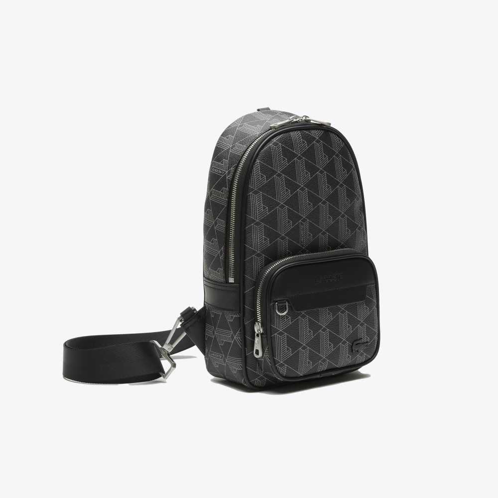 Lacoste The Blend Monogram Print Cross Body Renkli | SQ9351024