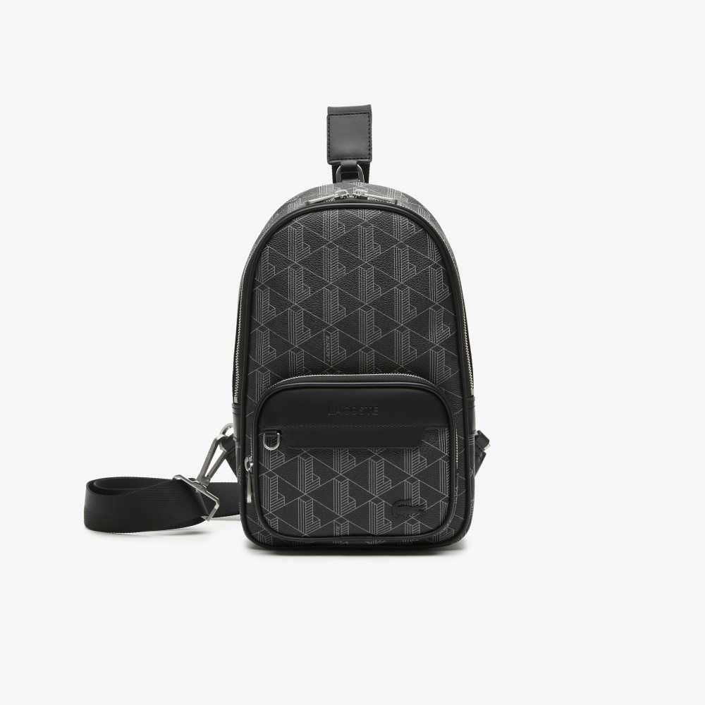 Lacoste The Blend Monogram Print Cross Body Renkli | SQ9351024