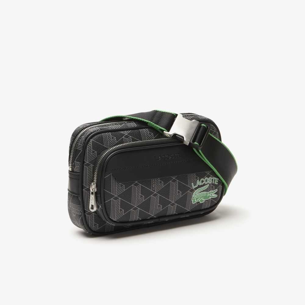 Lacoste The Blend Monogram Print Crossbody: Small Renkli | UP4135062