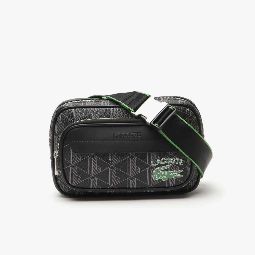 Lacoste The Blend Monogram Print Crossbody: Small Renkli | UP4135062