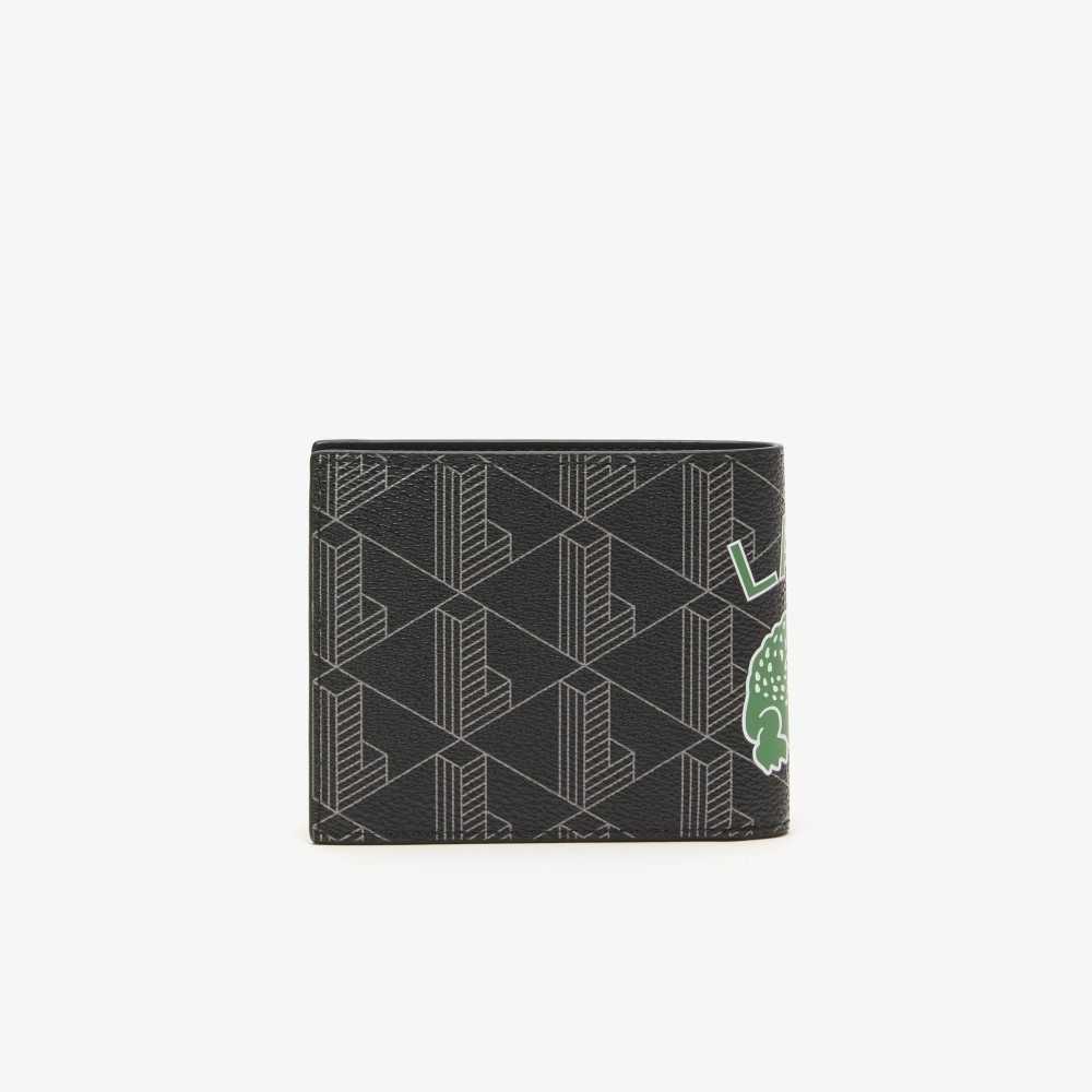 Lacoste The Blend Monogram Print Folding Wallet Renkli | PK6240135