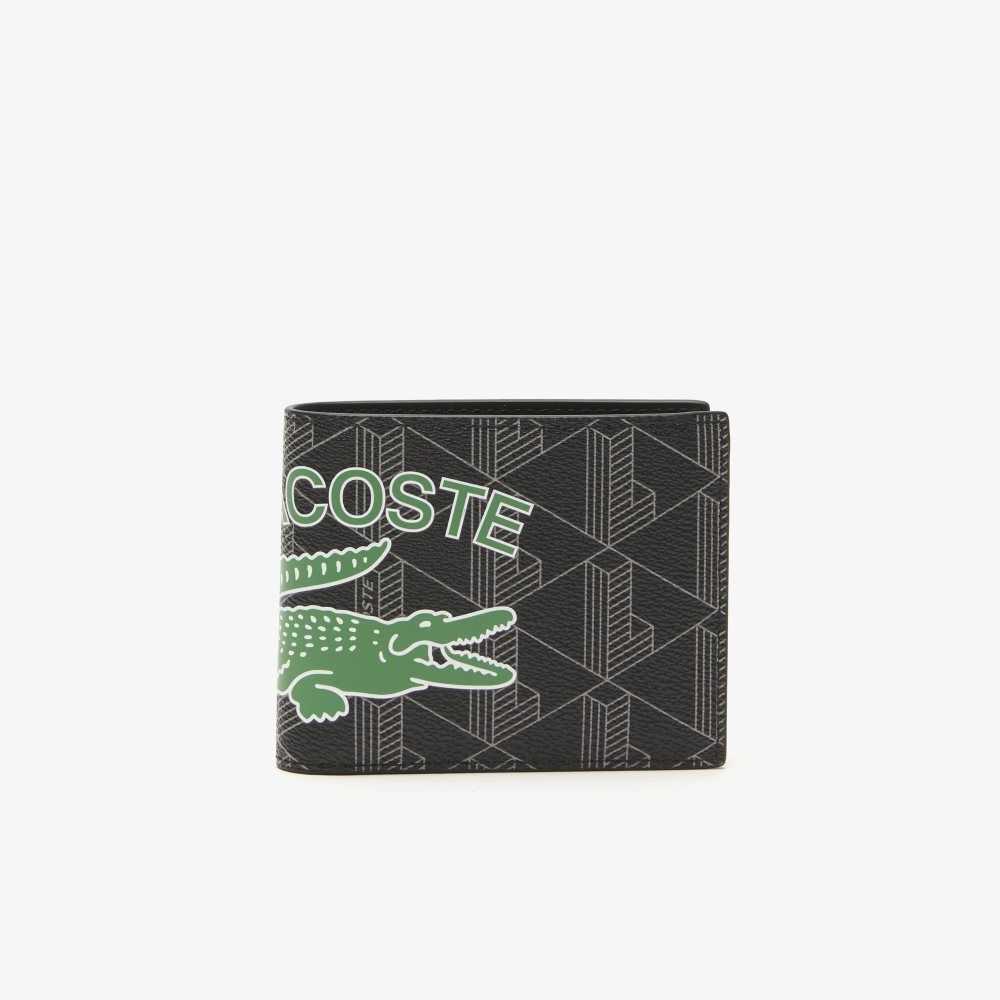 Lacoste The Blend Monogram Print Folding Wallet Renkli | PK6240135