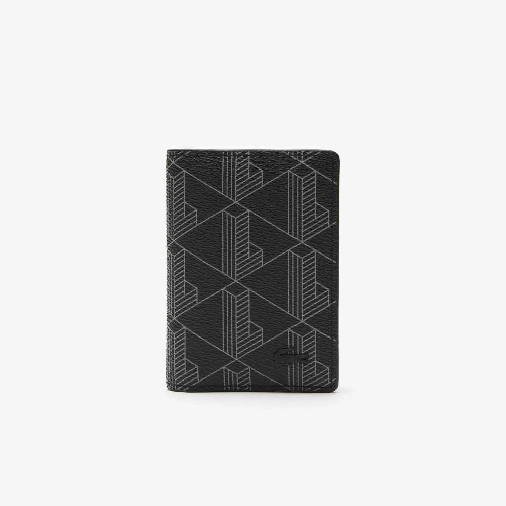 Lacoste The Blend Monogram Print Vertical Card Holder Renkli | RH8241560