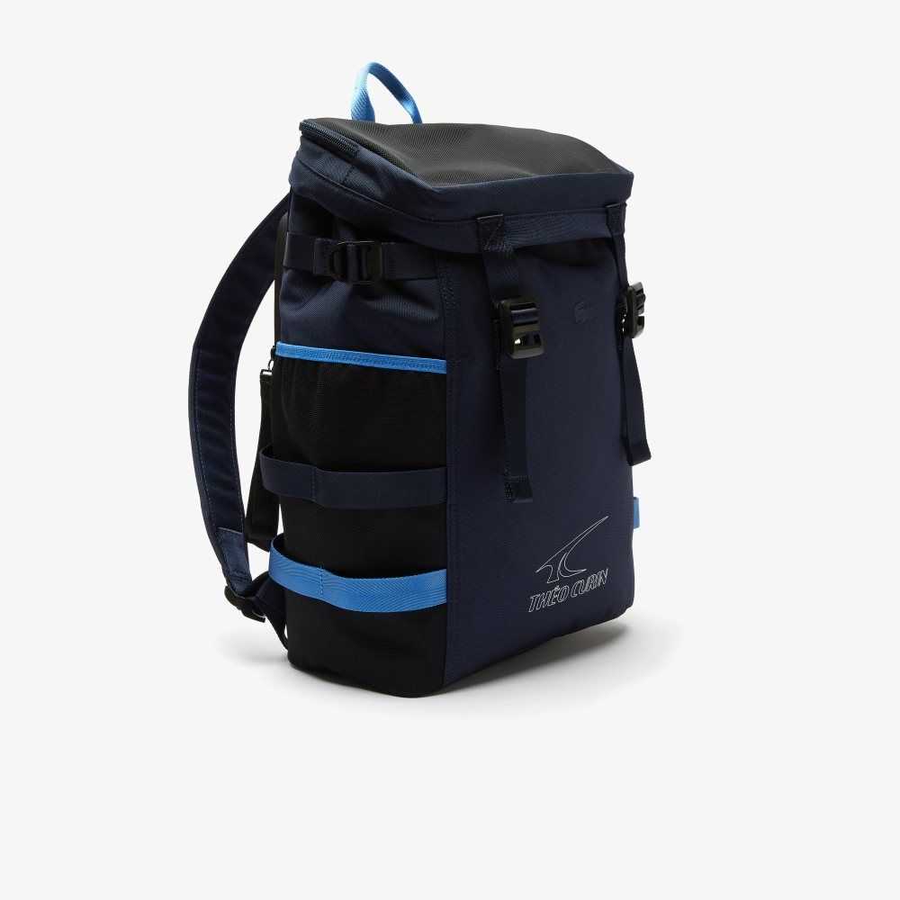 Lacoste Theo Curin Technical Kanvas Backpack Lacivert | UC1842695