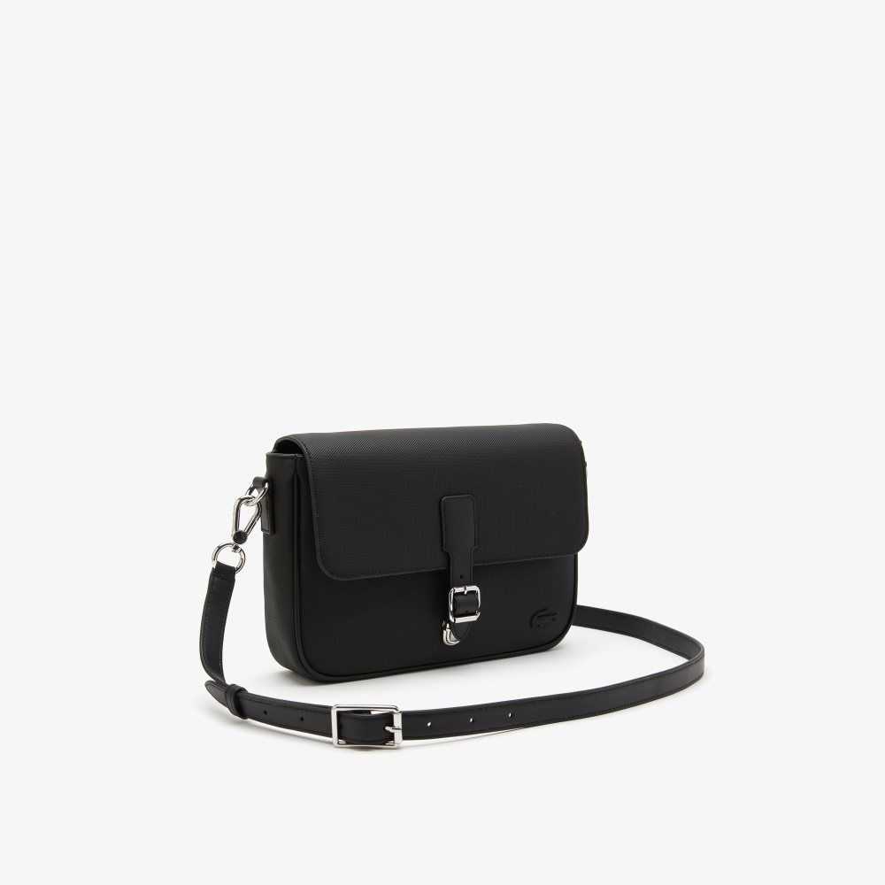 Lacoste Tokalı Fastened Messenger Siyah | YW3514268