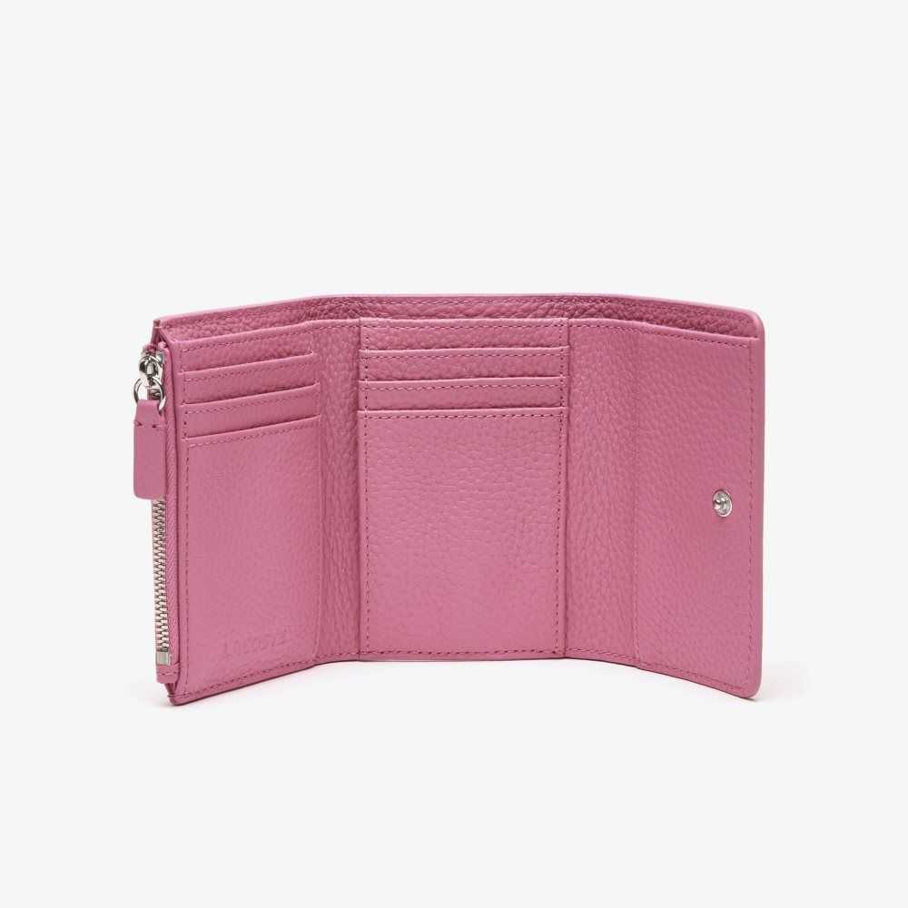 Lacoste Top Grain Deri Flap Close Wallet Renkli | KD7415023