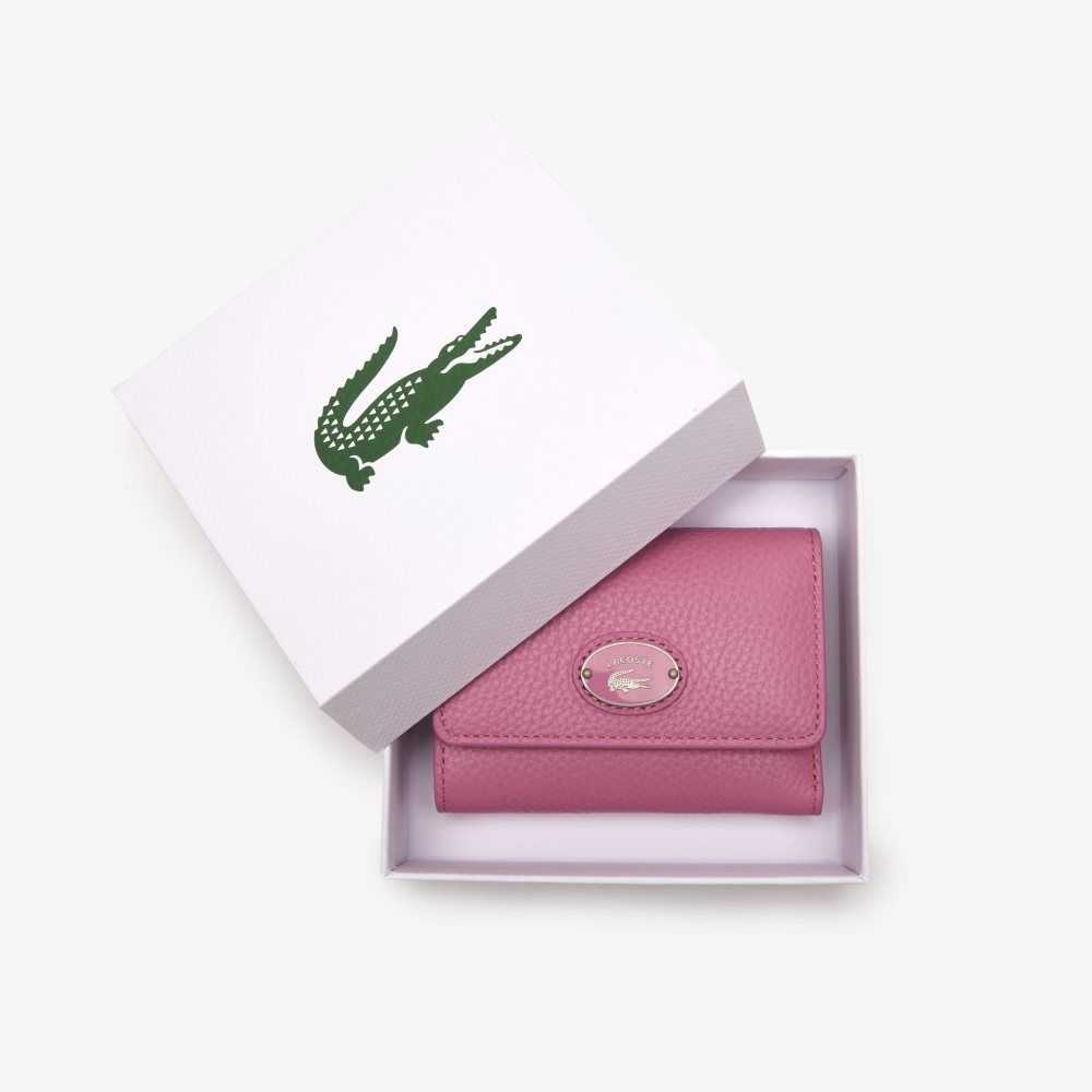 Lacoste Top Grain Deri Flap Close Wallet Renkli | KD7415023