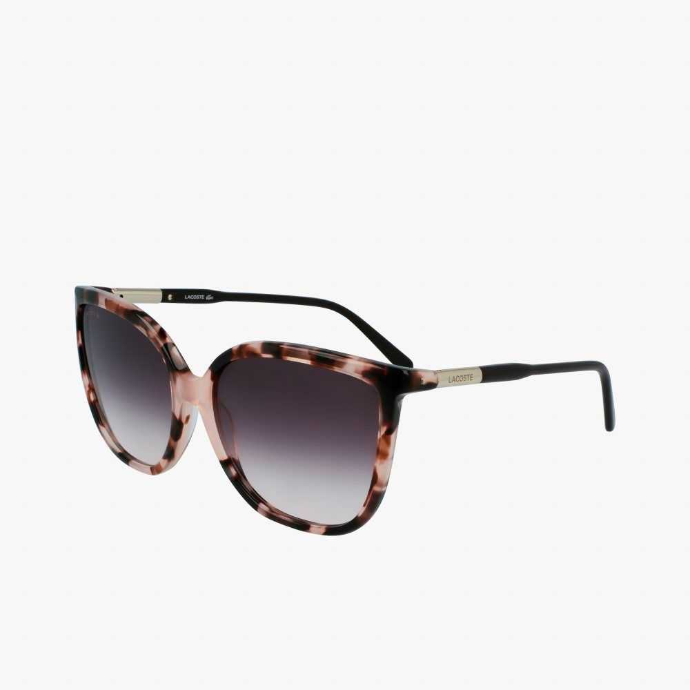 Lacoste Tubular Temple Butterfly Acetate Pembe | GZ2465038