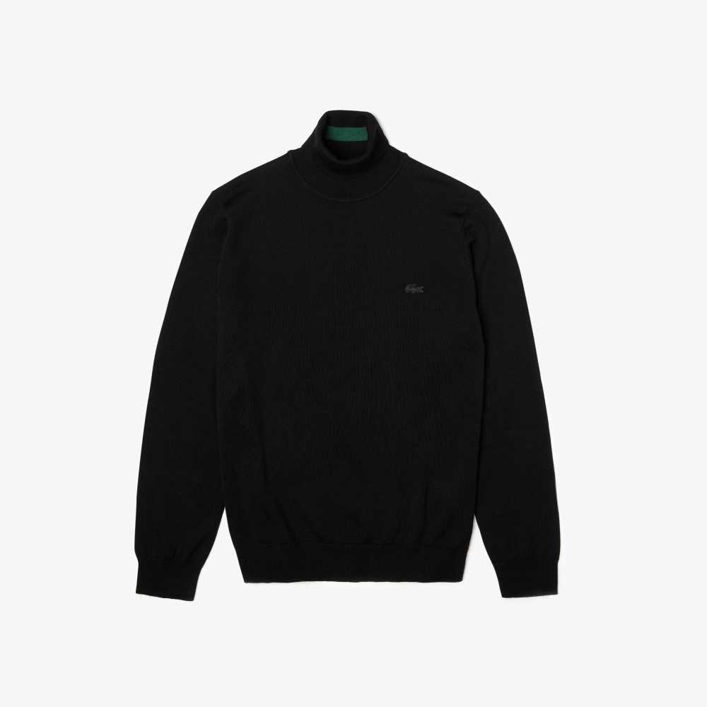 Lacoste Turtleneck Merino Yün Siyah | PW0354769