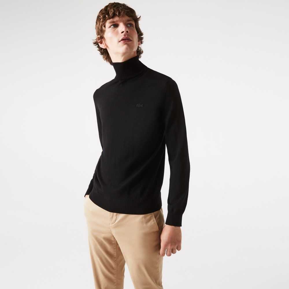 Lacoste Turtleneck Merino Yün Siyah | PW0354769