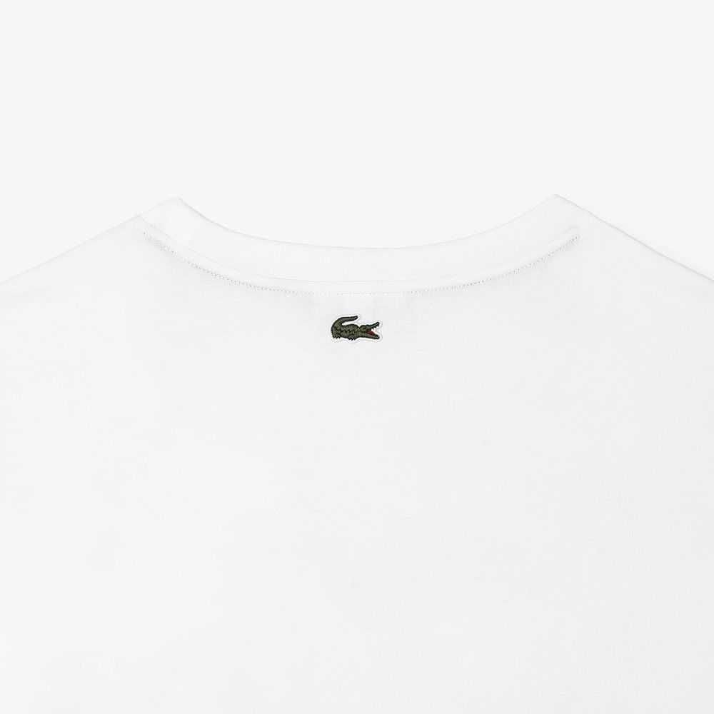 Lacoste Uzun Fit Pamuklu Beyaz | EY7651349