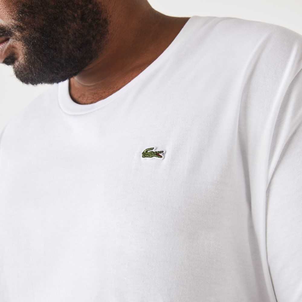 Lacoste Uzun Fit Pima Pamuklu Jersey Beyaz | IH7369145