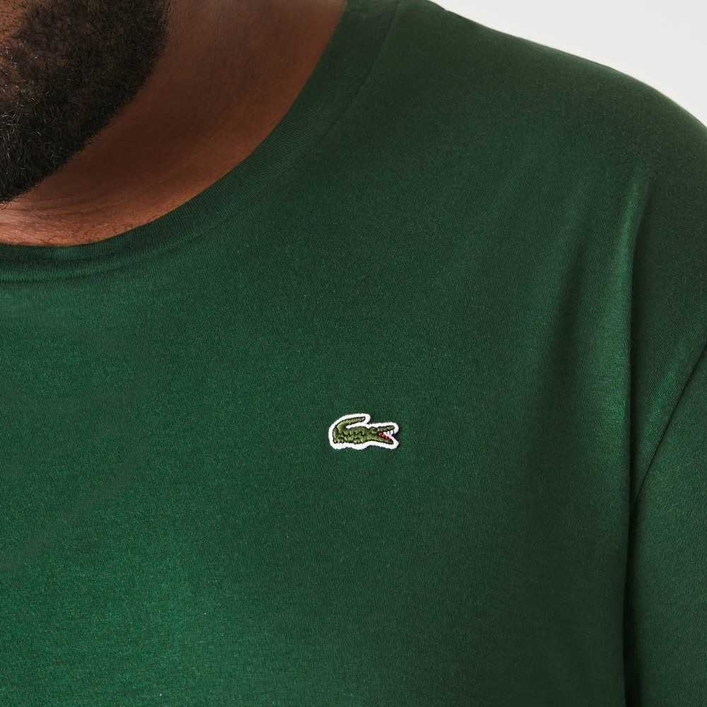 Lacoste Uzun Fit Pima Pamuklu Jersey Yeşil | KM9824360