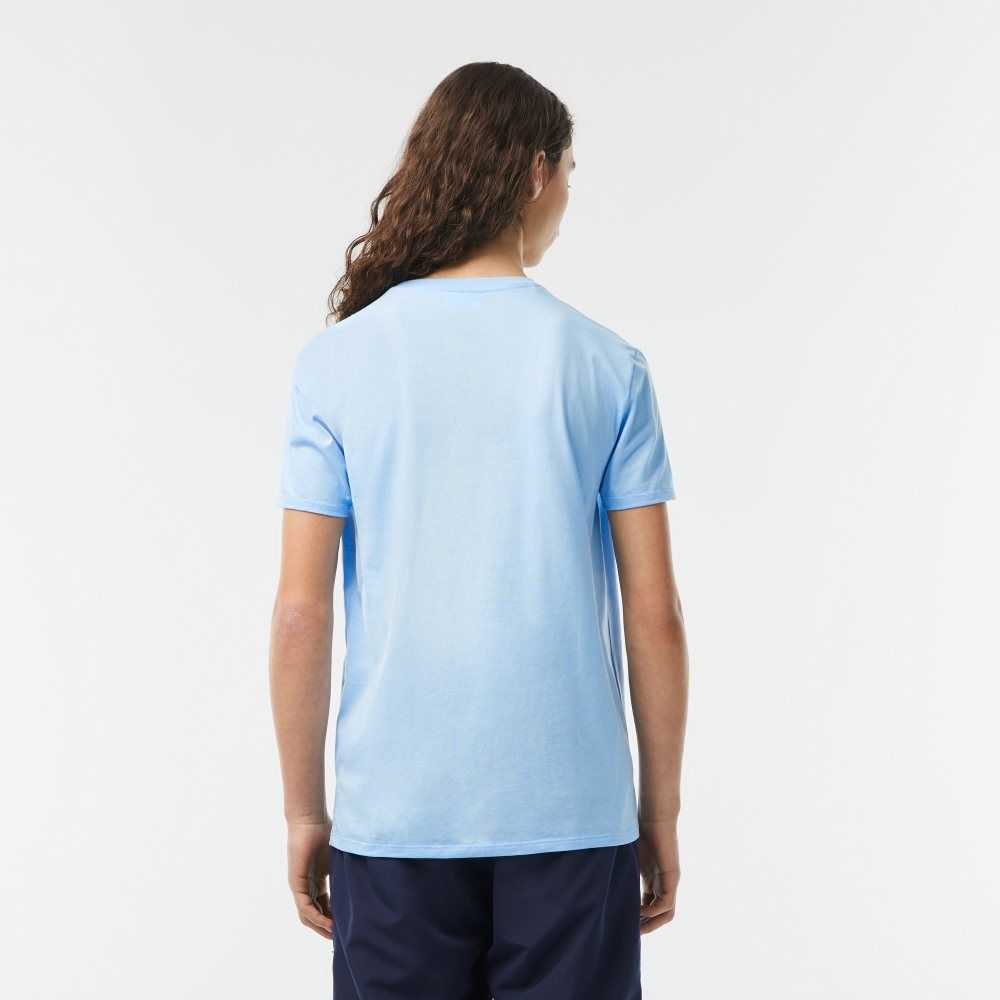 Lacoste V-Neck Pima Pamuklu Jersey Mavi | YT3582741