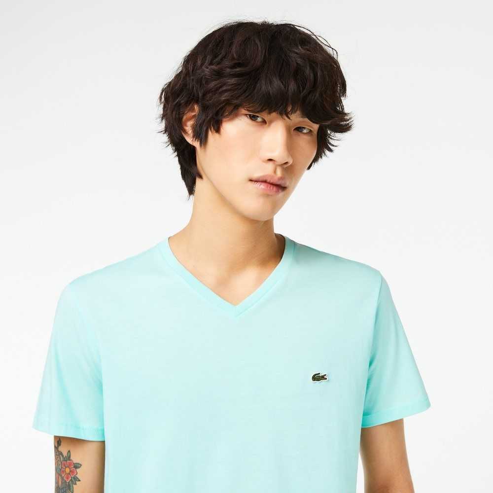 Lacoste V-Neck Pima Pamuklu Jersey Nane | ZP0429157