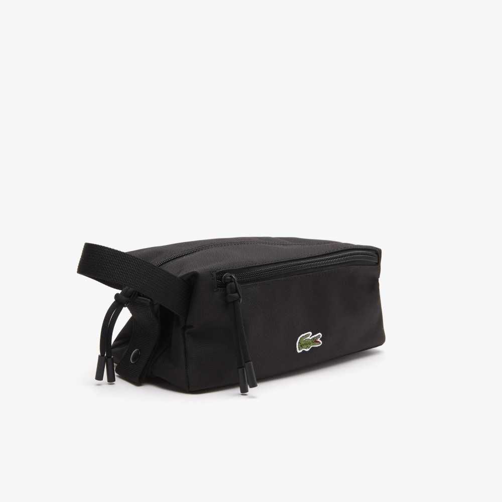 Lacoste Zippered Toiletry Bag Siyah | JW3654107