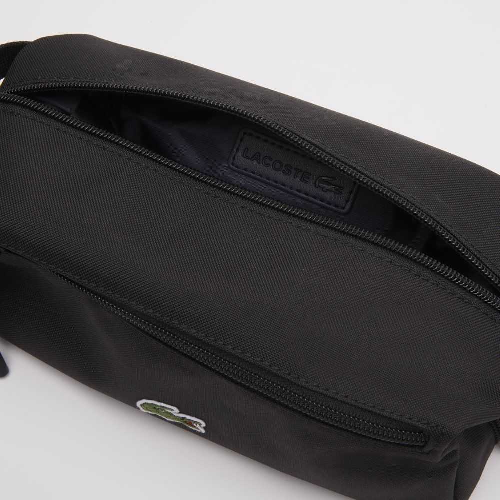 Lacoste Zippered Toiletry Bag Siyah | JW3654107